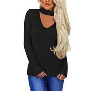 NWOT - CASUAL LOOSE KNITTED PULLOVER SWEATER TOP